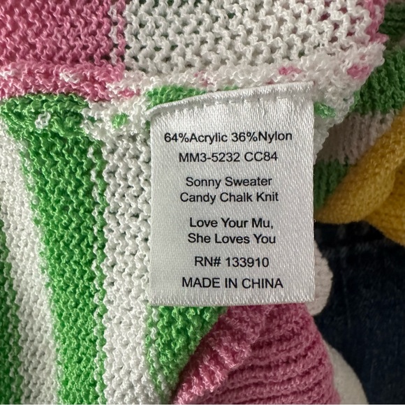 Show Me Your MuMu Colorful Sonny Oversized Button Up Cardigan Sweater Size Small - Picture 6 of 6